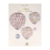 Meri Meri x Liberty origami balloon decorations with polished prints