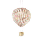 Floral balloon decorations lampshade with gold accents by Meri Meri x Liberty