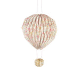 Floral balloon decorations lampshade with gold accents by Meri Meri x Liberty