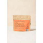 Rose petal geranium bath soak sachet with orange tea bag package
