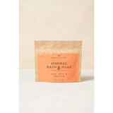 Rose petal and geranium mineral bath soak sachet pouch