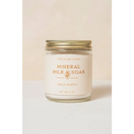 Mineral Milk Soak jar with Palo Santo scent, 6 oz