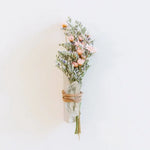 Mini Bouquet Crystal Bundle with dried pink lavender flowers