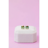 Mint Bow Stud Earrings | Stainless Steel - 560 Jewelry