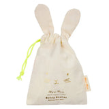Adorable cream Mint Bunny Baby Booties by Meri Meri with embroidered details