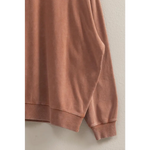 Rose-colored Molly Warm Long Sleeve French Terry Sweatshirt, perfect stylish womens clothes