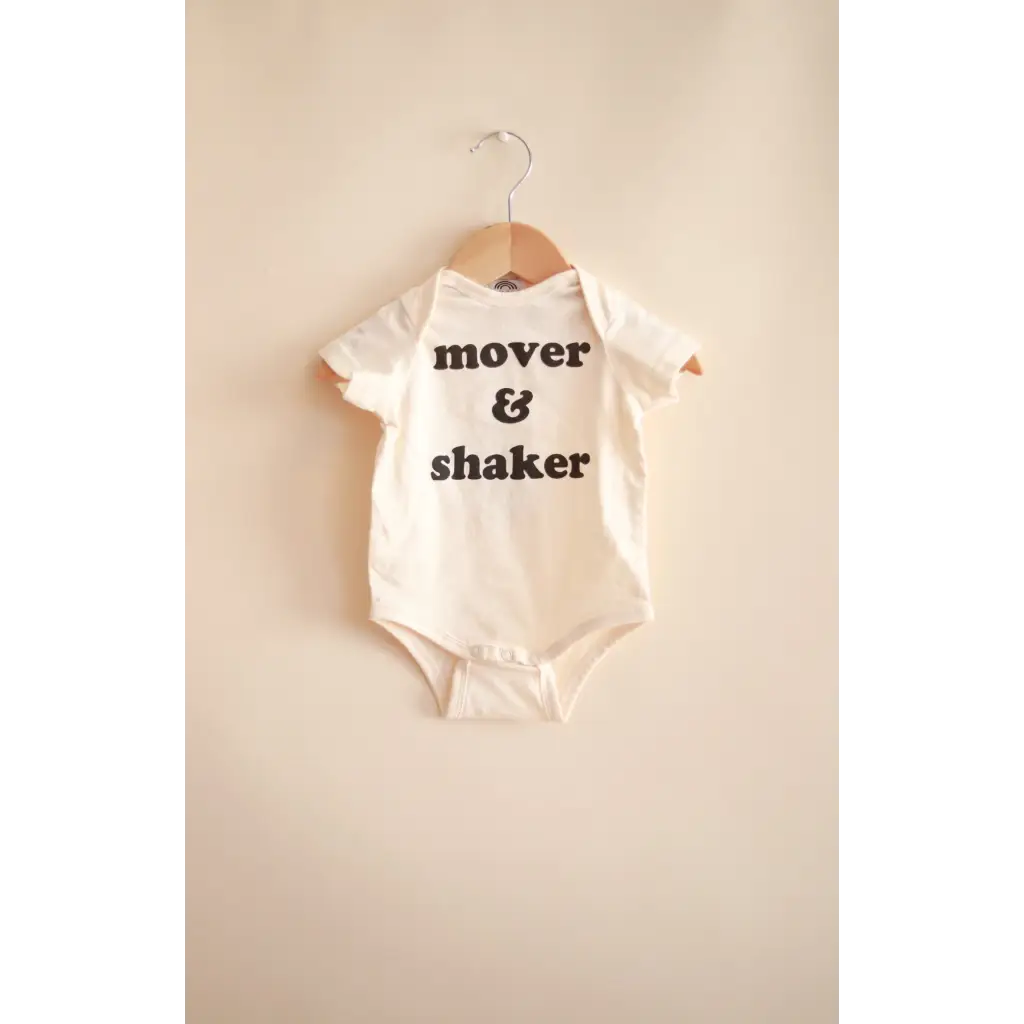 Mover & Shaker Organic Cotton Baby Bodysuit - Polished Prints