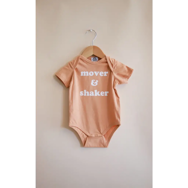 Mover & Shaker Organic Cotton Baby Bodysuit - Polished Prints
