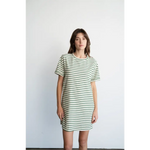 Polished prints Nina Casual Striped Mini T-Shirt Dress perfect for stylish womens clothes