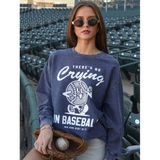 Blue No Crying in Baseball Cord Pullover, a stylish option for moms and polished prints fans
