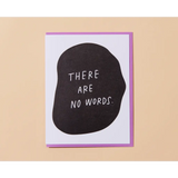 No Words Sympathy Letterpress Greeting Card - 745 Card Wall