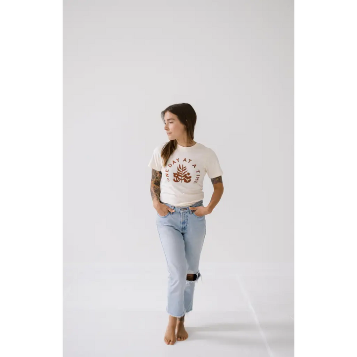One Day at A Time Relaxed Women's Tee - Polished Prints