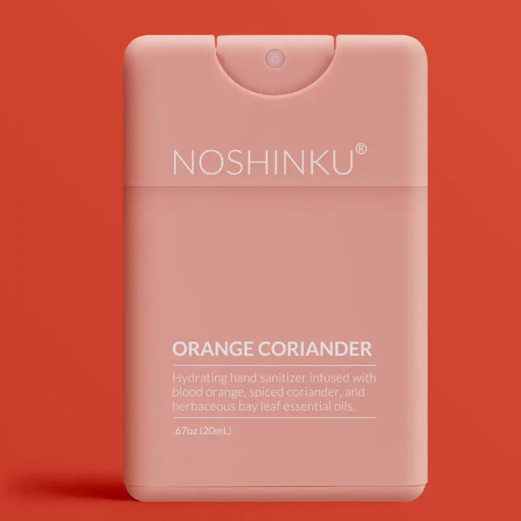 Pink noshinku Orange Coriander hand sanitizer spray bottle