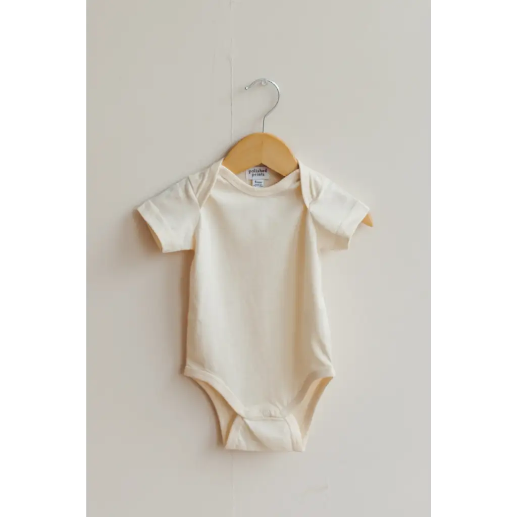 Organic Cotton Baby Bodysuit | Natural - Polished Prints