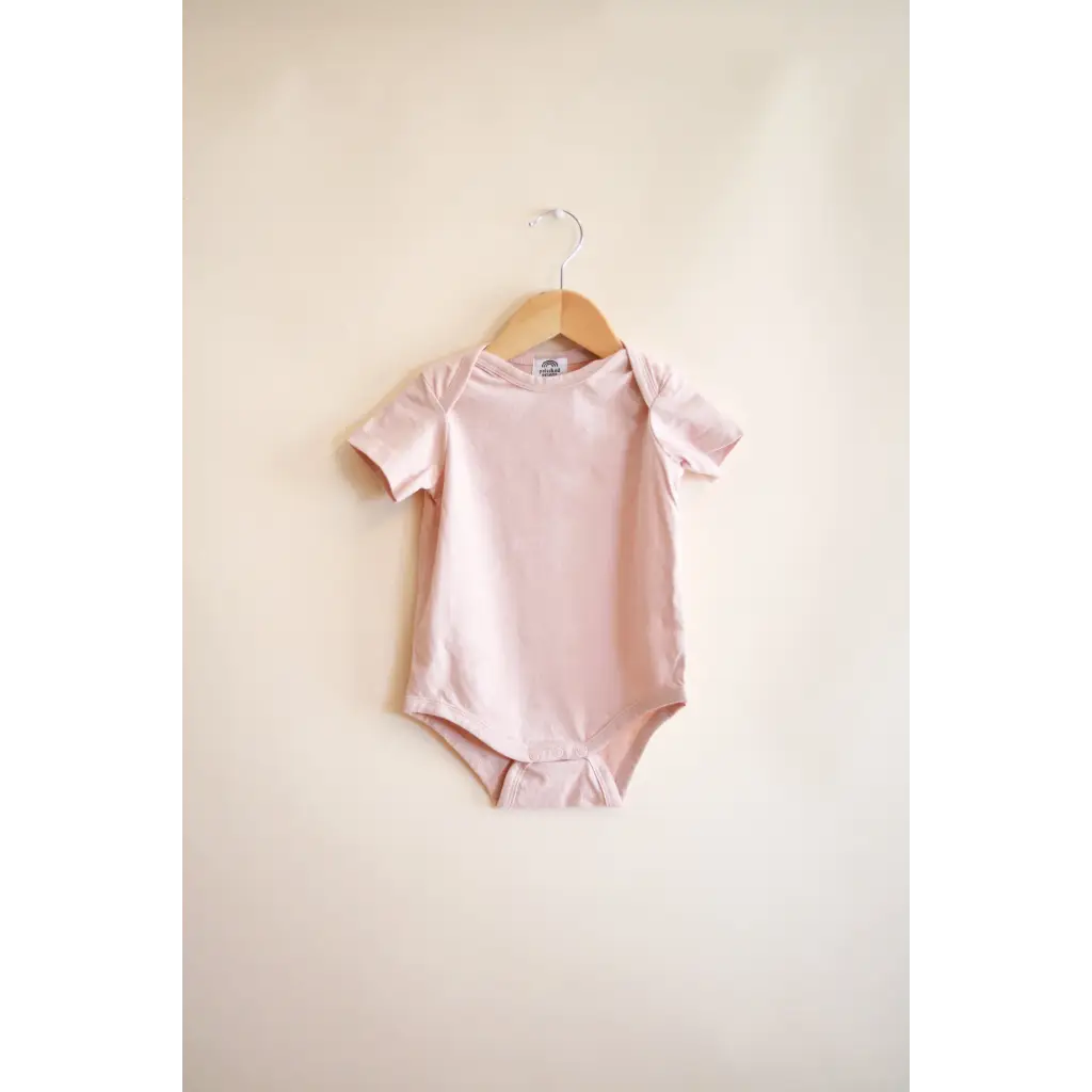 Organic Cotton Baby Bodysuit | Rose Dust - Polished Prints