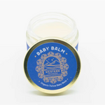 Open jar of Organic Tallow Baby Balm by Western Provisions with whipped tallow and pasture raised beef tallow