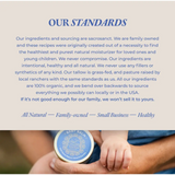 Organic Tallow Baby Balm in a tin with whipped tallow from pasture raised beef