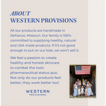 Skincare brand info for Organic Tallow Baby Balm with pasture raised beef tallow