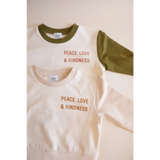 Peace, Love and Kindness Pullover for Kids - Polished Prints