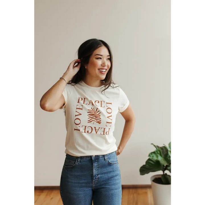 Peace Love Graphic T-Shirt - Polished Prints