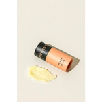 Peach organic lip balm in sleek tube with polished prints, 0.3 oz