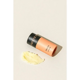 Peach organic lip balm in sleek tube with polished prints, 0.3 oz