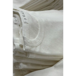 Petit pointelle organic cotton tee with la rela label