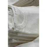 Petit pointelle organic cotton tee with la rela label