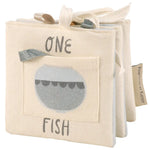 Soft fabric baby book with fish design from Pets Soft Book collection