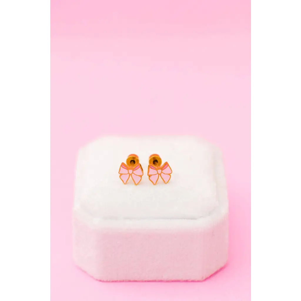 Gold and pink geometric earrings, stylish womens clothes for moms