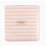 Pink Striped Scalloped Cocktail Napkins in a fun striped design for any party