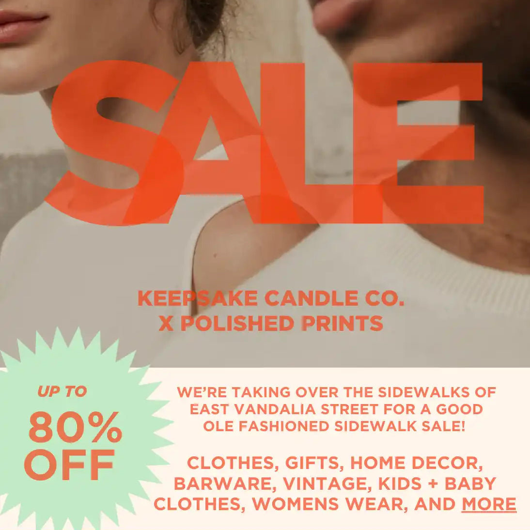 Promotional poster for an end-of-season sale.