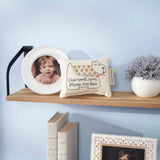 Cream-colored dog-shaped tooth fairy pillow with gold and white blanket, perfect fairy pillow