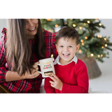 Santa’s Milk & Cookies jar in festive ceramic mug