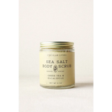 Green Tea & Eucalyptus Sea Salt Body Scrub Jar, 8 oz