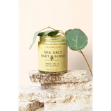Sea salt body scrub with green tea and eucalyptus scent from Circular Living