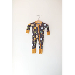 Space Explorer Bamboo Baby Sleeper featuring fun polished prints for little space adventurers