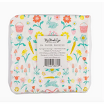 Pack of floral and bunny-themed paper napkins from the Springtime Cottage Cocktail Set