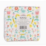 Pack of floral and bunny-themed paper napkins from the Springtime Cottage Cocktail Set