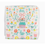 Packaged floral and bunny paper napkins from the Springtime Cottage Cocktail Set