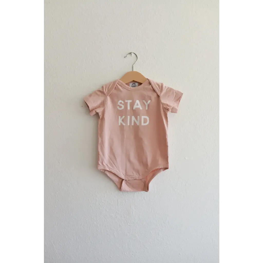 Stay Kind Organic Baby Bodysuit - Polished Prints