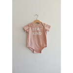 Stay Kind Organic Baby Bodysuit - Polished Prints