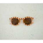 Striped Baby Sunnies with orange and white frames for kids to rock one’s style