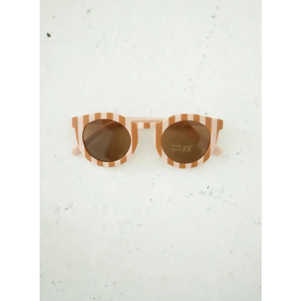 Striped Sunglasses for Babies + Kids - Pink/Brown