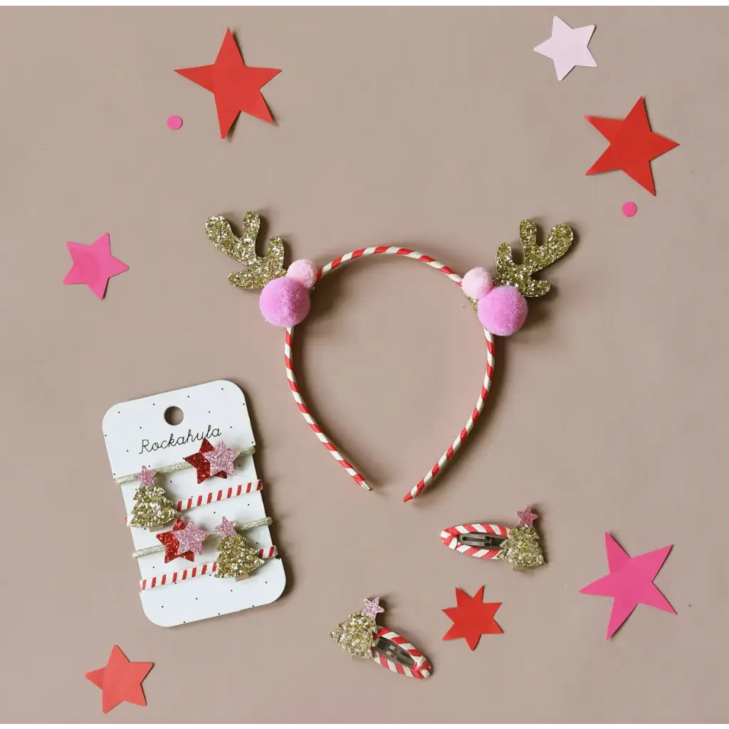 Stripy Christmas Tree Ponies - 550 Kids Hair Accessories