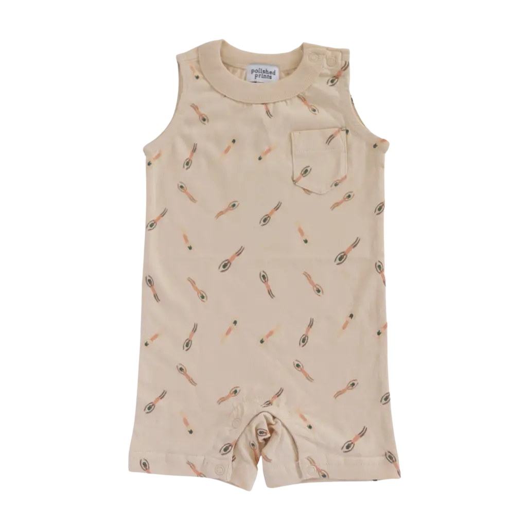 Sunny Swimmers  Pocket Playsuit - Polished Prints