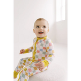 Sunset Checkerboard Bamboo Baby Sleeper - 370 Kids Sleepwear