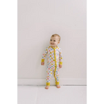 Sunset Checkerboard Bamboo Baby Sleeper - 370 Kids Sleepwear