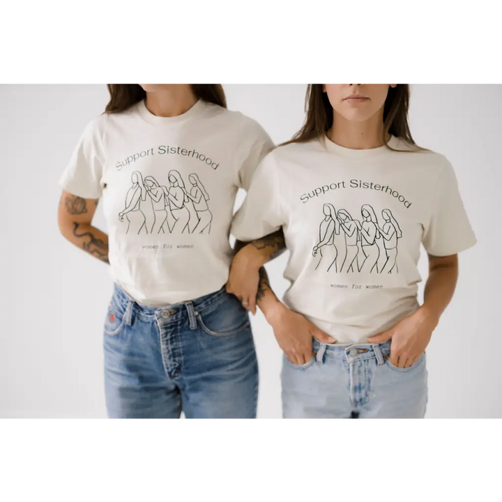 Support Sisterhood Relaxed Tee Shirt - Polished Prints