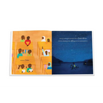 Yellow classroom scene with kids, teacher, and Alice Walker sweet people polished print